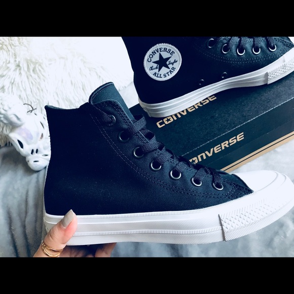 Converse Chuck Taylor II Lunarlon High-Top black and white